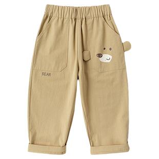 【100%棉】嘟嘟家儿童裤子男童春秋长裤女童休闲纯棉衣服宝宝春装