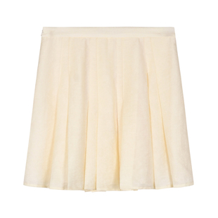 固执夏季新款少女学院风百褶裙短款A字半身裙80142BQ09178