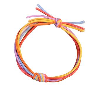 日韩基础发圈高弹力耐用头绳发绳黑色简约皮筋手工打结扎高马尾