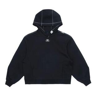 ADERERROR 24SS Nolc logo帽衫缝线细节刺绣折叠袖子宽连帽卫衣潮