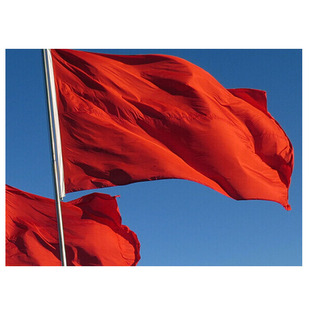 4号大红旗 空白红旗彩旗批发高档纳米国旗党旗队旗主席台背景旗