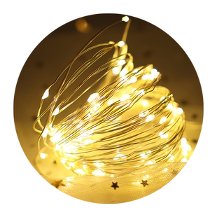 LED铜线灯铜丝小彩灯闪灯串灯满天星灯礼物品盒生日场景装饰布置