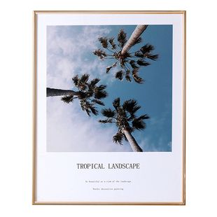 实木圆角榫卯画框字画装裱框唐卡山水画国画高档窄边装裱相框定制