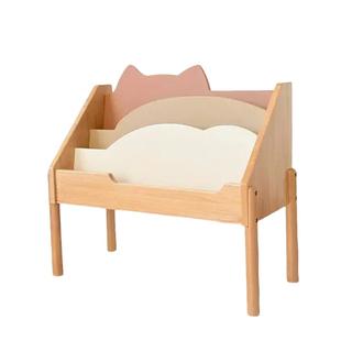 宝宝书架绘本架儿童书架阅读区书架实木婴幼儿书架绘本收纳架落地