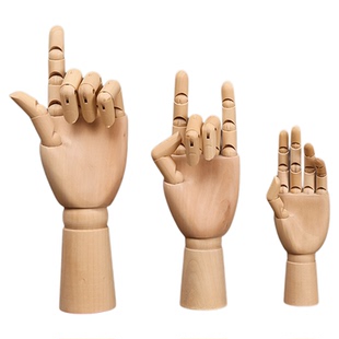 创意木头人关节手指模型人物画画可动木偶人摆件美术家居装饰品小