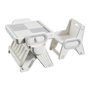 儿童多功能积木桌大颗粒拼图游戏桌男孩女孩折叠学习桌益智玩具桌