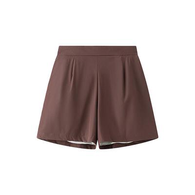 艾莱依新中式防晒短裤女款春夏新款国风时尚舒弹直筒裤显瘦upf40+