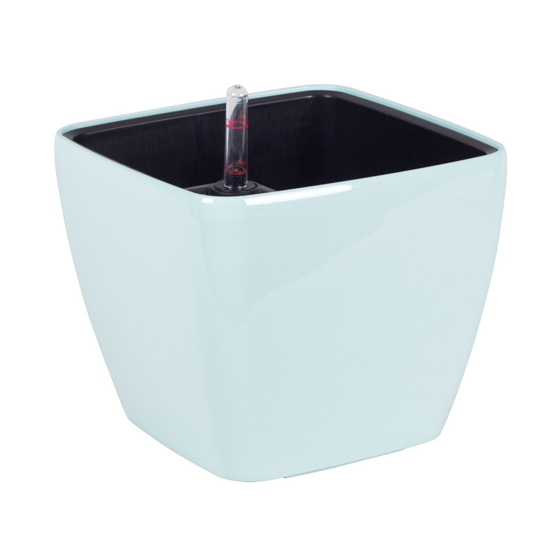 莱之秀创意方形自动吸水花盆小号办公室桌面绿萝懒人塑料花盆包邮