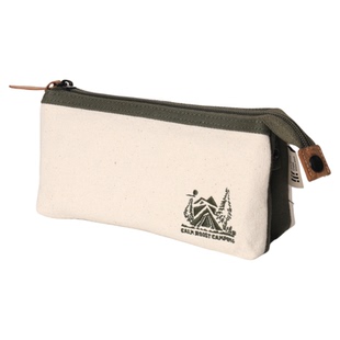 玩物文创笔袋帆布ins高颜值简约双层大容量初中生文具盒女孩新款