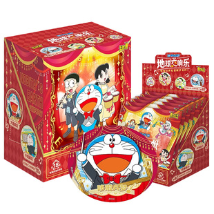 卡游哆啦a梦徽章吧唧地球交响乐盲盒大熊多拉周边挂件正版蓝胖子