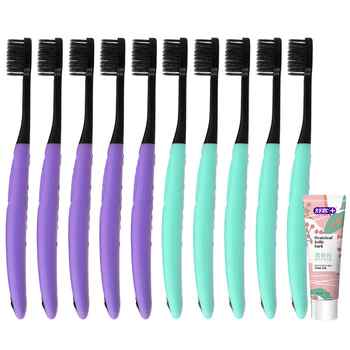 舒客炭丝牙刷成人软毛情侣女男士专用品牌小头家庭装旗舰店正品实付19.9元到手包邮