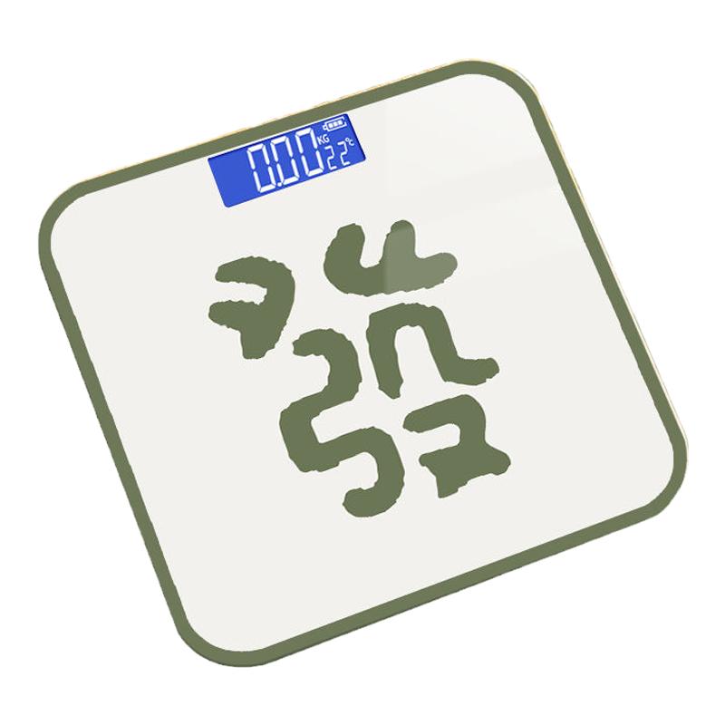 高精度新款发财电子秤耐用家庭减肥蓝牙体脂称学生宿舍便携体重秤