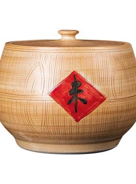 景德镇陶瓷加厚米缸油面粉罐10斤20/40/50家用腌菜肉防潮密封米桶