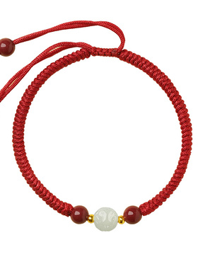 宫廷御用级和田玉生肖手绳