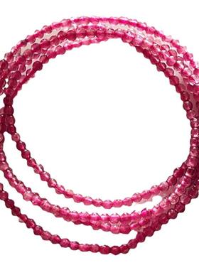 瑞铺原创水晶天然巴西招碧玺手链