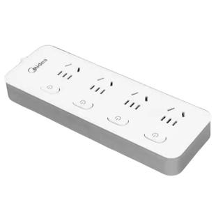 美的插排多插位usb插座宿舍家用多孔插板接线板拖线板带线转换器