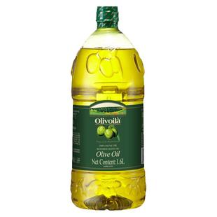 欧丽薇兰橄榄油1.6L/750ml口味清爽清香风味食用油煎炒烹调凉拌