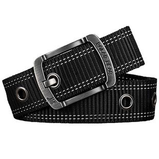 帆布腰带针扣皮带男潮韩版个性潮人年轻人学生青年休闲牛仔裤带女