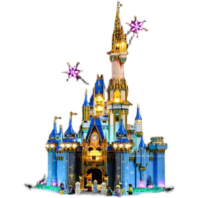 YEABRICKS灯饰适用43222迪士尼堡