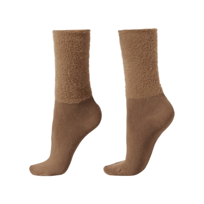 CALZEDONIA卡泽意袜女士时尚休闲舒适绒感保暖短袜中筒袜DC0584