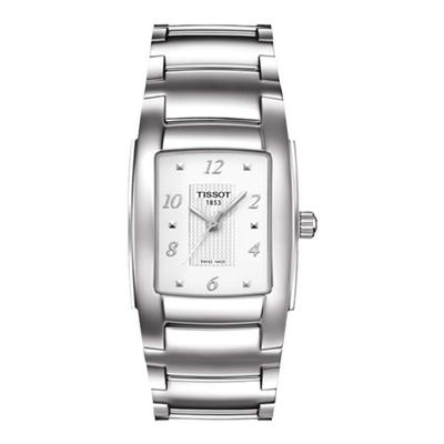 天梭瑞士长方形复古防水石英手表