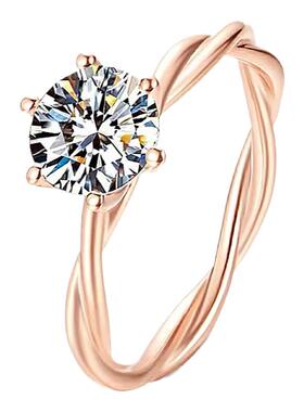 女银镀白金玫瑰金甜美欧美