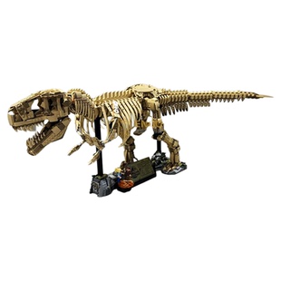 中国积木侏罗纪恐龙76968霸王龙化石骨架男孩子拼装玩具儿童礼物