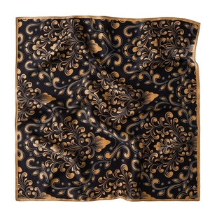 2026新款男士丝巾真丝小方巾搭西装衬衫护颈领巾桑蚕丝围巾高级感