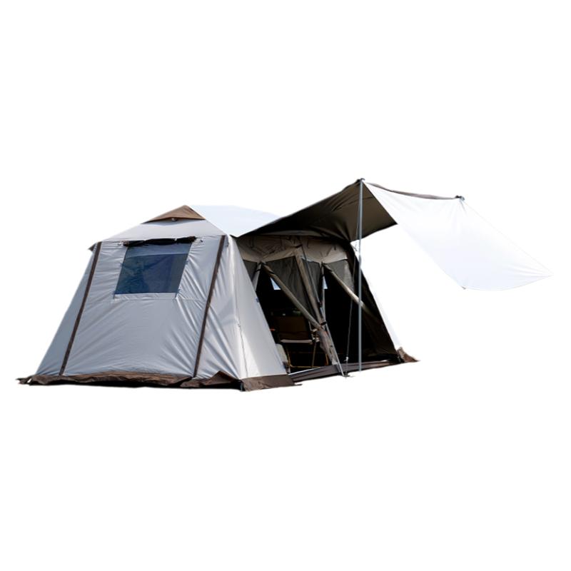 屋脊帐篷户外二室一厅全自动加厚防雨野外过夜露营帐篷天幕二合一