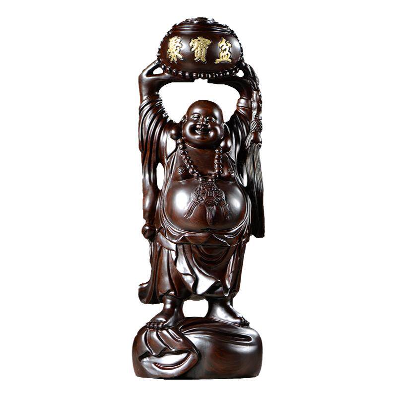 摆件大肚佛工艺品黑檀木雕