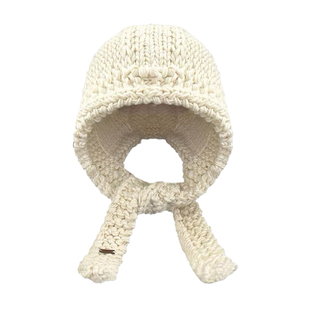 张含韵同款韩系纯色手工钩织巴拉克拉法帽女秋冬季保暖百搭针织帽