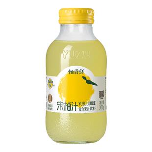 柚香谷宋柚双柚汁香柚胡柚复合果汁解腻饮料300g玻璃瓶整箱分享装