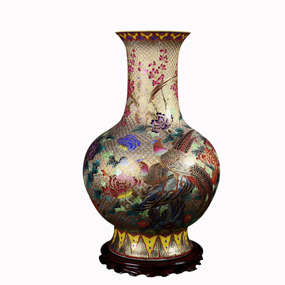 景德镇陶瓷仿古风珐琅福桶摆件