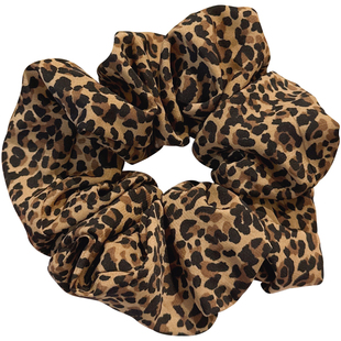 豹纹大肠圈女发圈马尾头花头绳女2025新款丸子头发饰发绳高级感