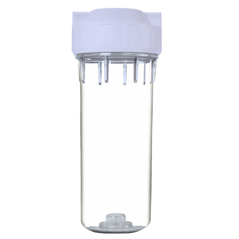 纯水机前置过滤器10寸PET透明防爆滤瓶2三4分口PP棉芯铜口快接瓶