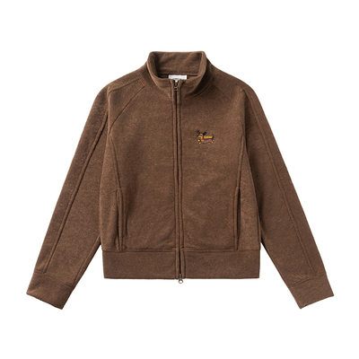 KXLFCHN空穴来风  春秋泰迪毛卫衣套装简约休闲款修身纯色套装女