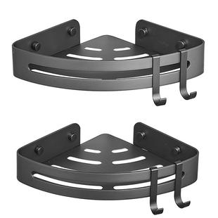 浴室三角架小型半径20cm卫生间转角置物架壁挂卫浴收纳架子免打孔