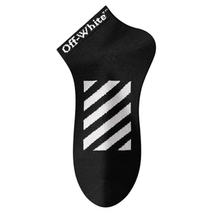OFF-WHITE™官方旗舰店男士袜子潮牌短袜黑色男款夏季薄款女2026