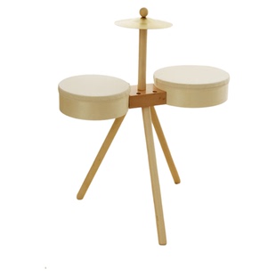 儿童架子鼓实木质手拍鼓益智打鼓打击乐器宝宝音乐玩具周岁礼物HJ