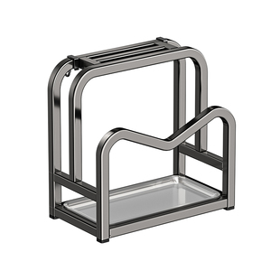 厨房刀架置物架多功能菜刀砧板锅盖一体收纳架刀具放置架沥水台面