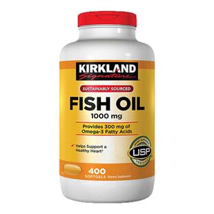 美国Kirkland柯克兰深海鱼油胶囊400粒COSTCO原装进口omega3正品