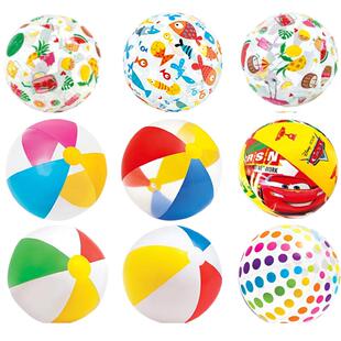 INTEX充气球户外戏水沙滩球儿童早教亲子玩具球游泳大号充气手球