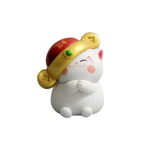 无聊了！摆几个发财猫情绪治愈桌面小摆件工位装饰招财猫恭喜发财