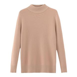 加绒毛衣女秋冬一体绒加厚针织打底衫半高领套头内搭大码保暖上衣
