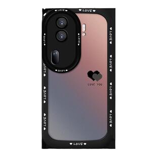 简约渐变爱心适用opporeno12pro手机壳reno10新款reno9pro女款reno8镜头全包findx7pro硅胶防摔a97软壳保护套