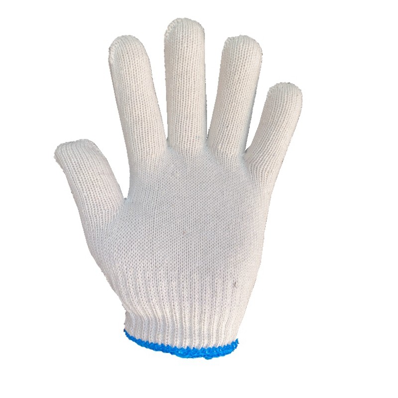 手套劳保耐磨工作加厚薄款白棉线棉纱尼龙劳动男女干活修车防护