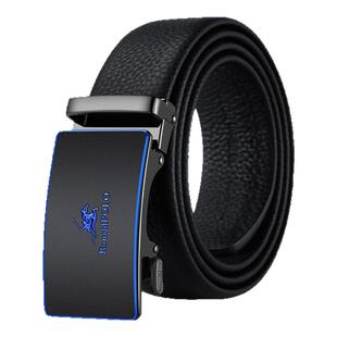 保罗皮带男士真皮纯牛皮腰带头层牛皮自动扣高档品牌正品男款裤带