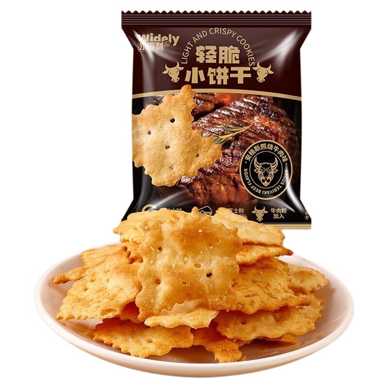 清脆小饼干酥脆牛肉芥末鳕鱼味