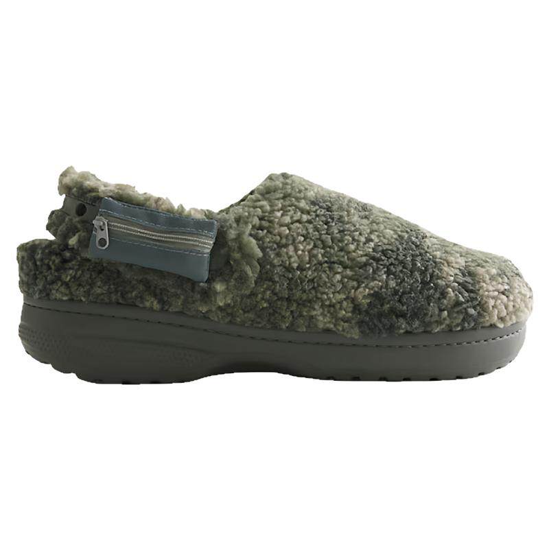 Crocs卡骆驰拖鞋男鞋包头拖Hollister联名毛毛鞋秋冬保暖户外迷彩