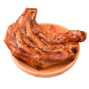 双双朵朵酱品鸭掌鸭爪小零食湘食成金湖南特产平江散装香辣500g